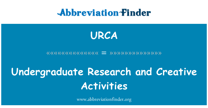 URCA: Llicenciatura investigació i activitats creatives