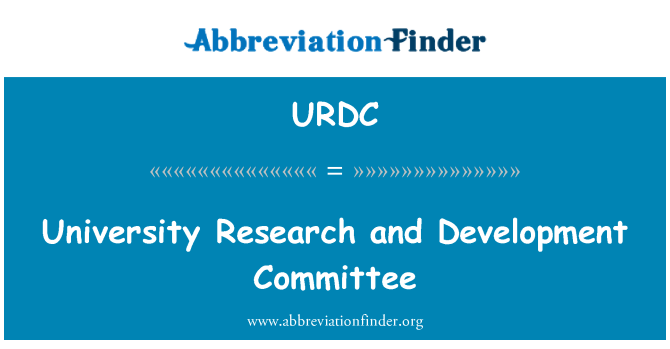 URDC: Universitet forskning og utvikling komité