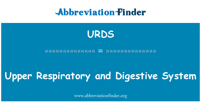 URDS: העליון בדרכי הנשימה ומערכת העיכול