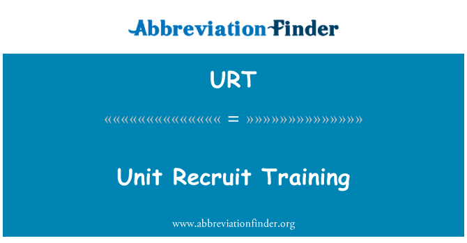 URT: Unitate recruta de formare