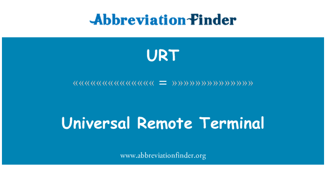 URT: Universele externe Terminal