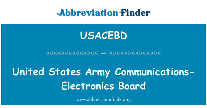 USACEBD: ZDA vojska komunikacije-elektronika odbor
