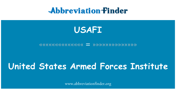 USAFI: United States Armed Forces Institute