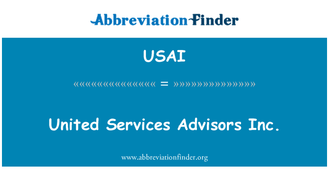 USAI: Velika storitve Advisors Inc