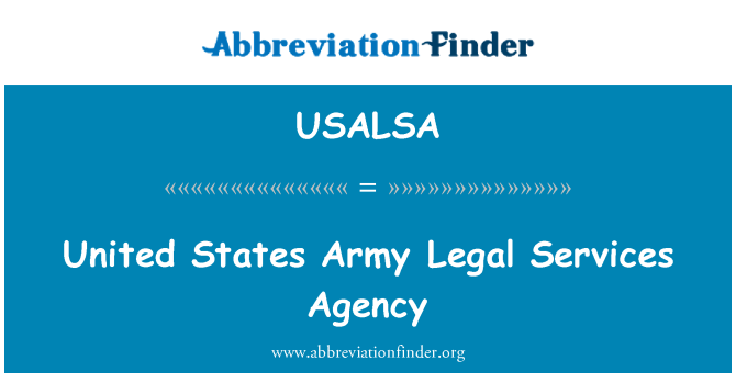 USALSA: 美國的國家軍隊法律服務中心