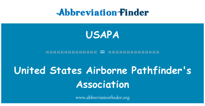 USAPA: United States Airborne Pathfinder's Association