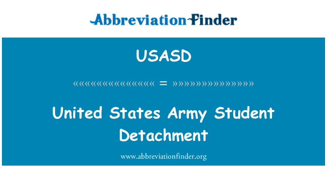 USASD: USA 's hær studerende udstationering