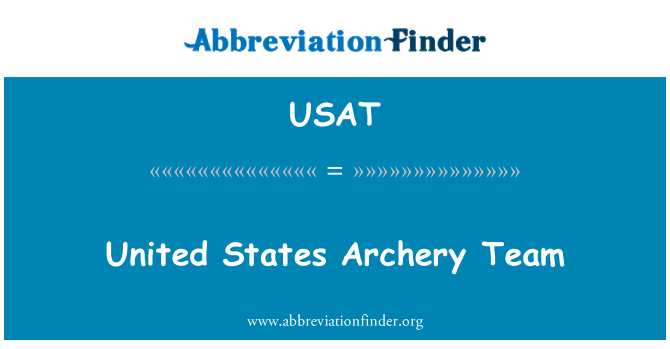 USAT: ریاست ہائے متحدہ امریکہ کے تیر اندازی کی ٹیم