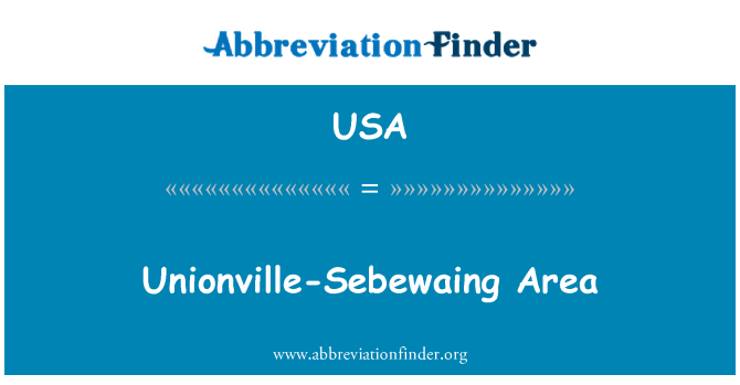 USA: Area Unionville-Sebewaing