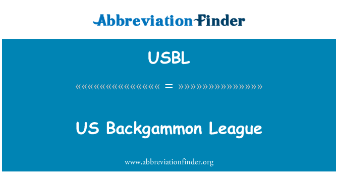 USBL: USA Backgammon ligy