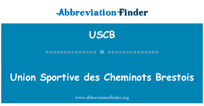 USCB: Únie športovej des Cheminots Brestois