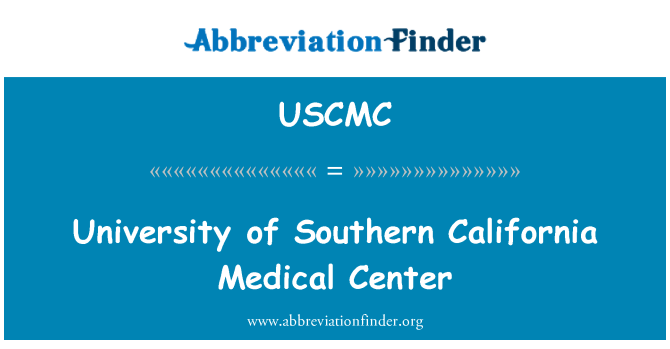 USCMC: University of Southern California Medical Center