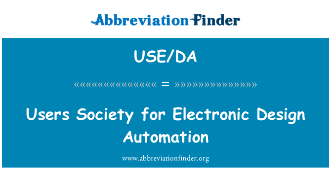 USE/DA: Käyttäjien yhteiskunnan sähköinen suunnittelu automaatio