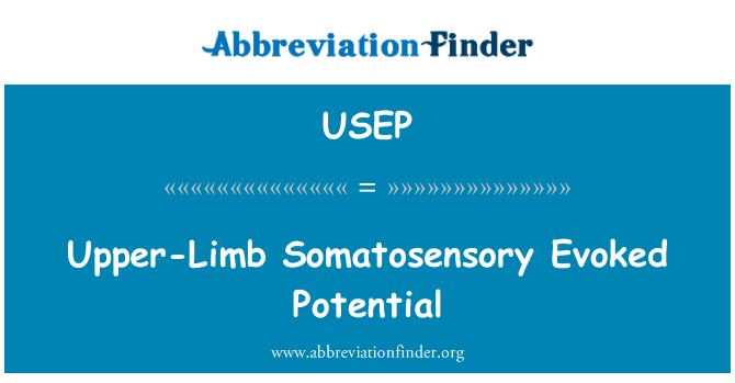 USEP: Superioară-membrelor Somatosensory evocat potenţialul