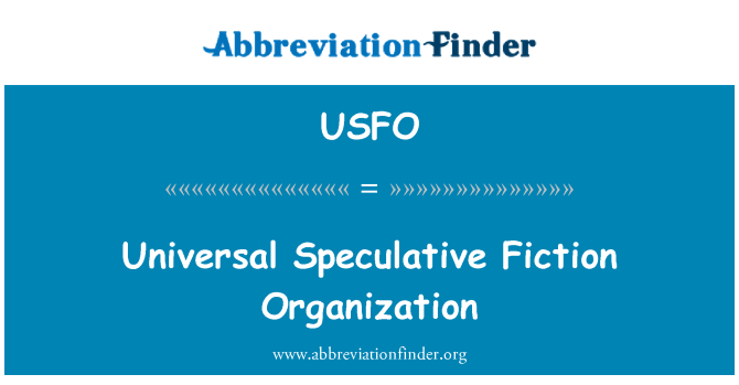 USFO: Òganizasyon inivèsèl Spéculatif fiksyon