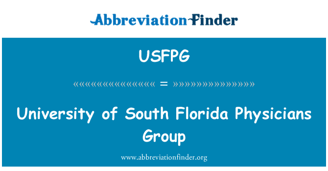 USFPG: University of South Florida Physicians Group