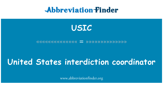 USIC: USA interdiction koordinator