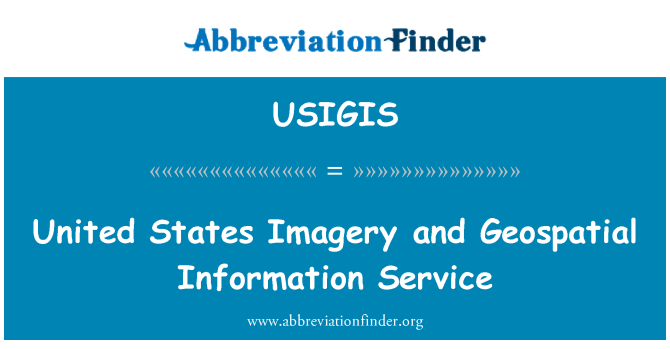 USIGIS: USA-Bilder und Geospatial-Informationsdienst