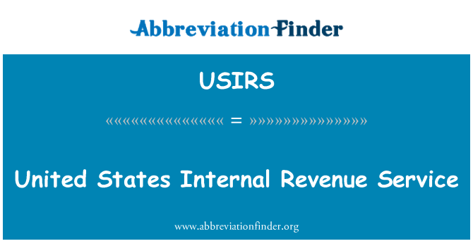 USIRS: ZDA notranje prihodke storitev