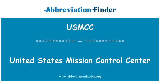 USMCC: Съединените щати мисията контролен център