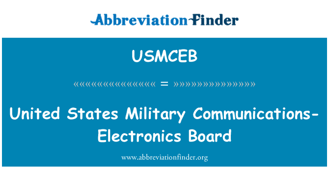 USMCEB: Vereinigte Staaten militärische Kommunikation-Elektronikplatine