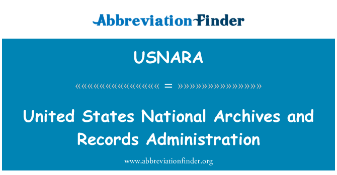 USNARA: United States National Archives and Records Administration