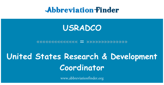 USRADCO: アメリカ合衆国研究・開発コーディネーター