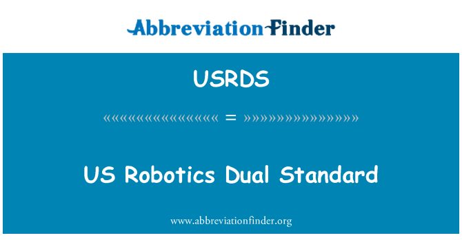 USRDS: US Robotics dvojaký štandard