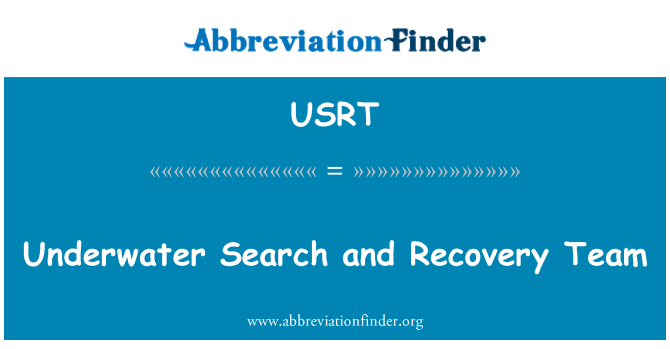 USRT: 水下搜索和恢复团队