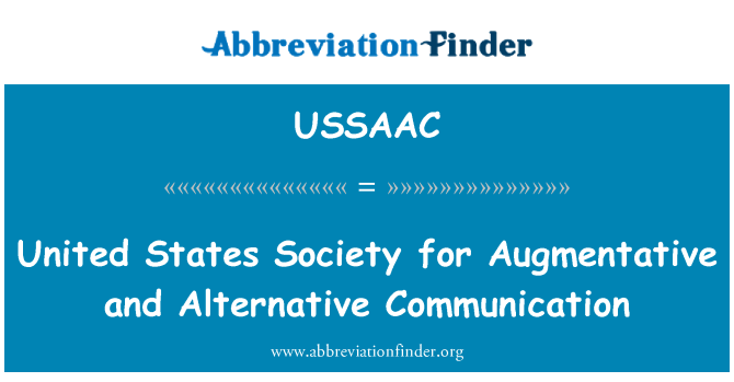 USSAAC: Sociedade de Estados Unidos para a comunicação Aumentativa e alternativa