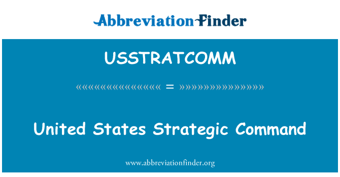 USSTRATCOMM: Стратегическое командование США