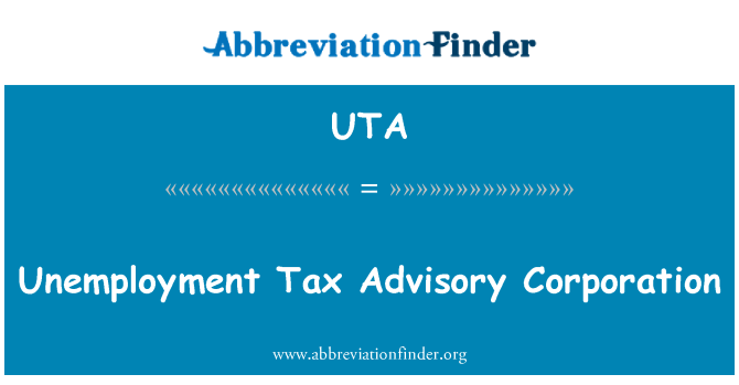 UTA: Bezdarba nodokļu konsultāciju Corporation