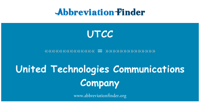 UTCC: United Technologies kommunikation selskab