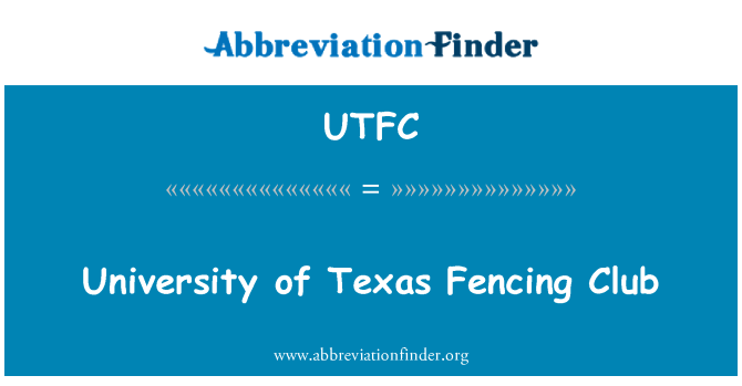 UTFC: 德克萨斯大学击剑俱乐部