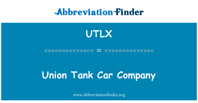 UTLX: Inyon Tank machin konpayi