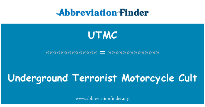 UTMC: Taħt l-art motoċikletta terroristiċi Cult