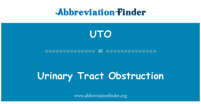 UTO: 尿路梗阻