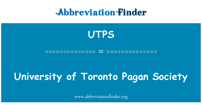 UTPS: 多倫多大學的異教社會