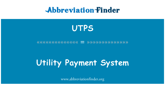 UTPS: System daliadau cyfleustodau