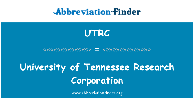 UTRC: University of Tennessee Research Corporation