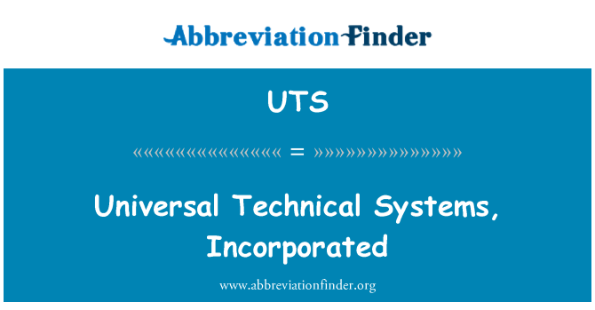 UTS: Sistemi tekniċi universali, inkorporat