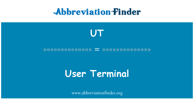 UT: Uporabniški Terminal