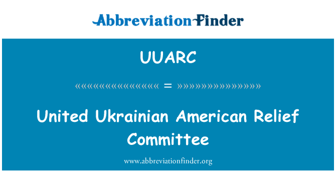 UUARC: United ukrainska amerikansk Relief kommitté