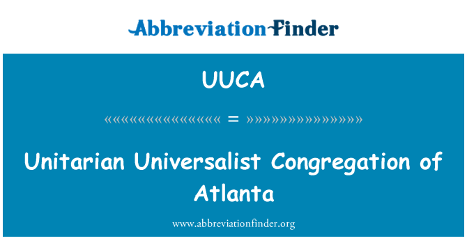 UUCA: Atlanta yn ymgynnull Unitarian Universalist
