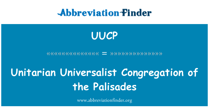 UUCP: Unitarian Universalist yn ymgynnull y Palisades