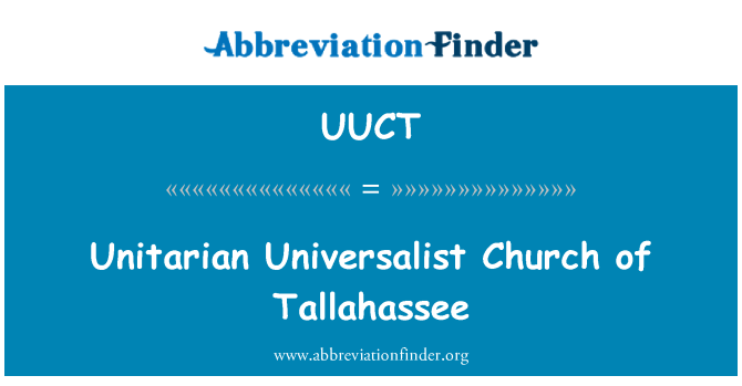 UUCT: एकजुट Universalist चर्च के Tallahassee