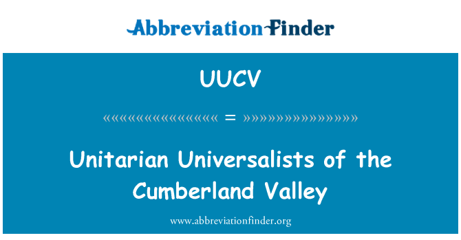 UUCV: Unitarian universalis lembah Cumberland