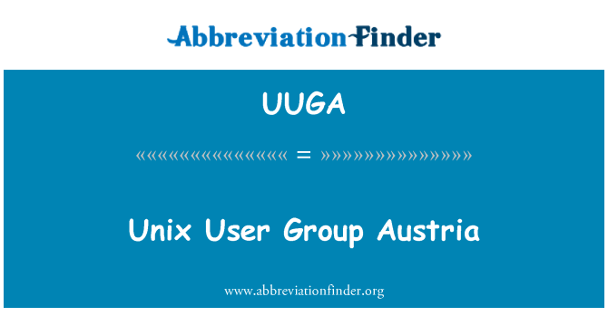UUGA: Unix उपयोगकर्ता समूह ऑस्ट्रिया