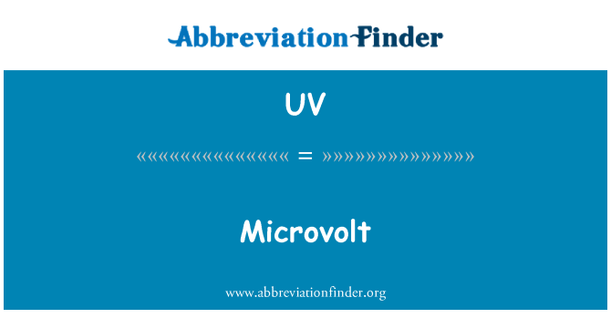 UV: Microvolt