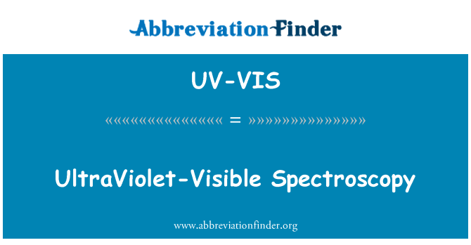 UV-VIS: УФ видимой спектроскопии